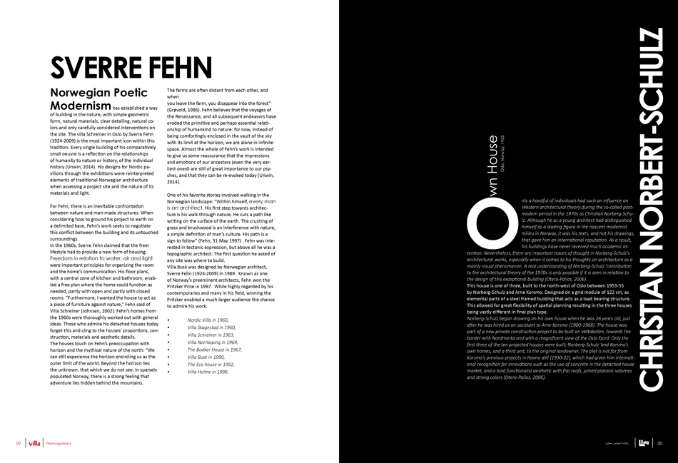 Contact us Role of villa in Norwegian architecture