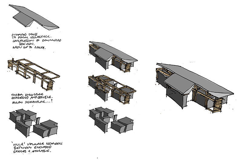 House with Villa Silhouette