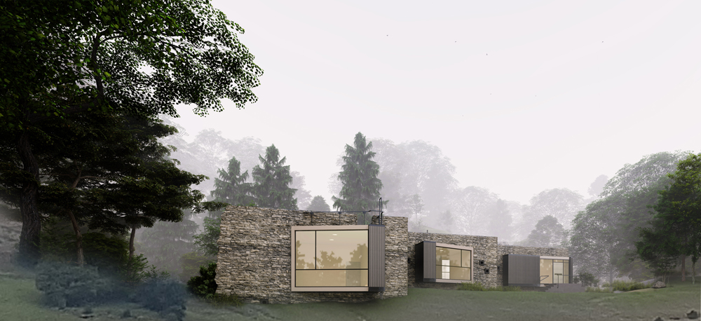 The villa on top of the valley