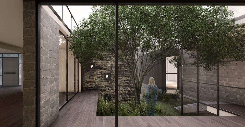 The villa on top of the valley