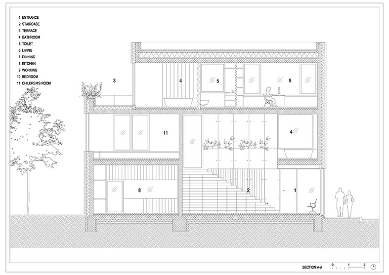 Villa Criss-Cross Envelope